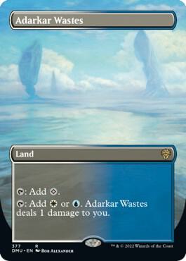 Adarkar Wastes Borderless 377 (Dominaria United)  - Foil