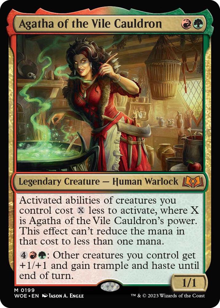 Agatha, of the Vile Cauldron 199/276 (Wilds of Eldraine)  - Foil