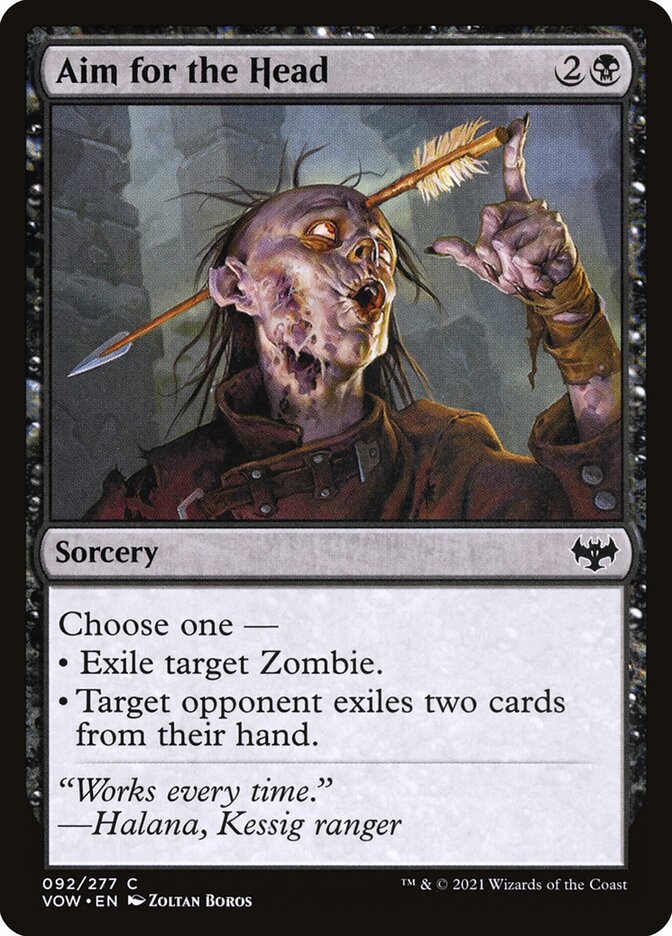 Aim for the Head 92/277 (Innistrad: Crimson Vow) - Foil