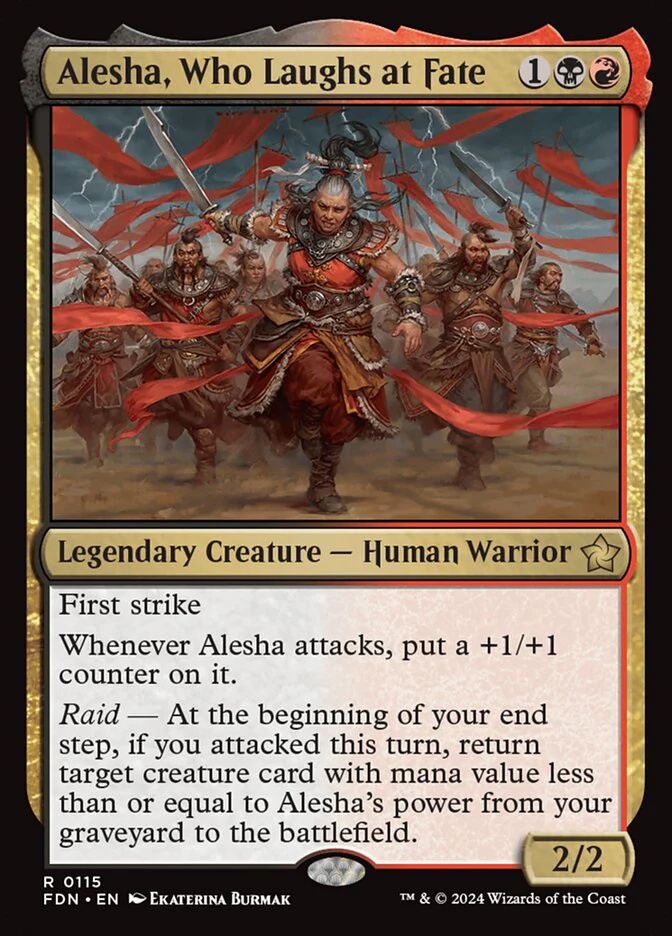 Alesha, Who Laughs at Fate 115 (Foundations)  - Foil