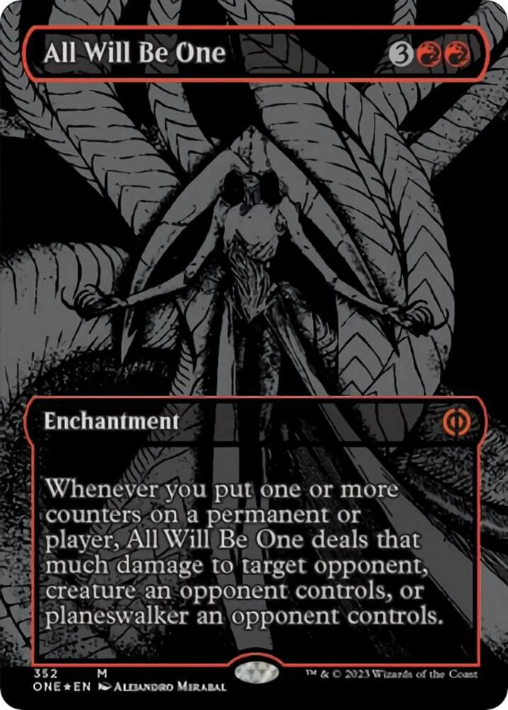 All Will Be One 352/271 (Phyrexia: All Will Be One)  - Oil Slick Foil
