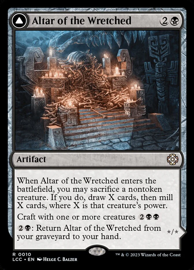 Altar of the Wretched // Wretched Bonemass 10 (Commander: The Lost Caverns of Ixalan)