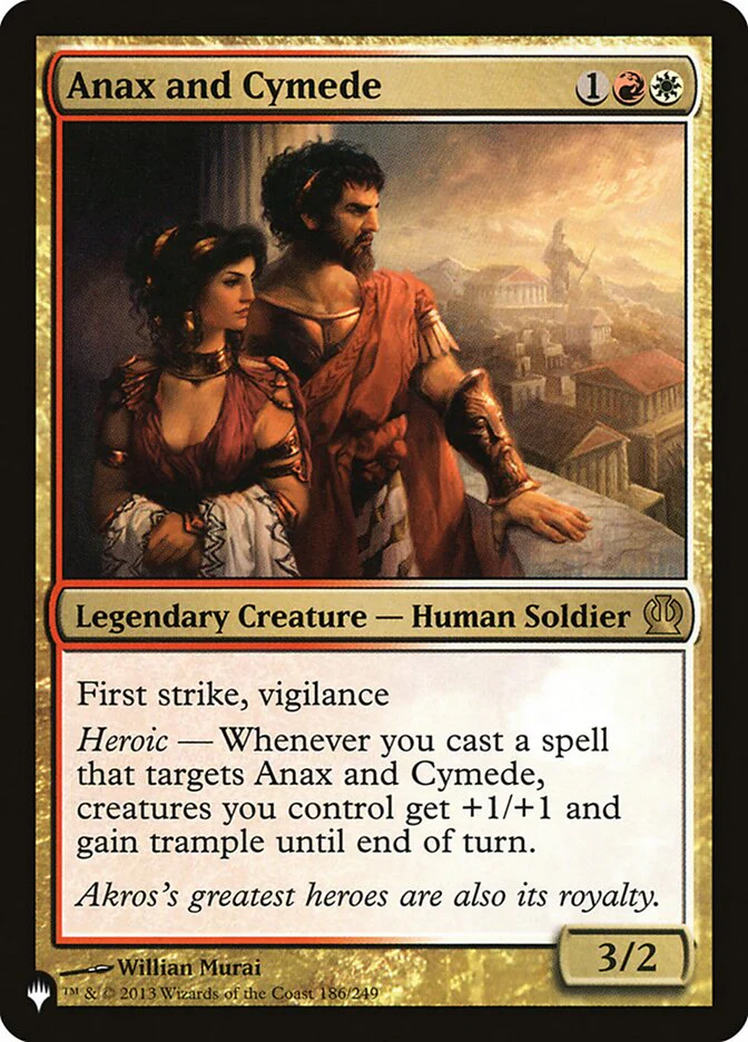 Anax and Cymede THS-186/5075 (The List Reprints)