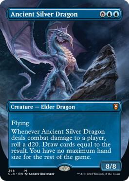 Ancient Silver Dragon Borderless 366 (Commander Legends: Battle for Baldur's Gate)