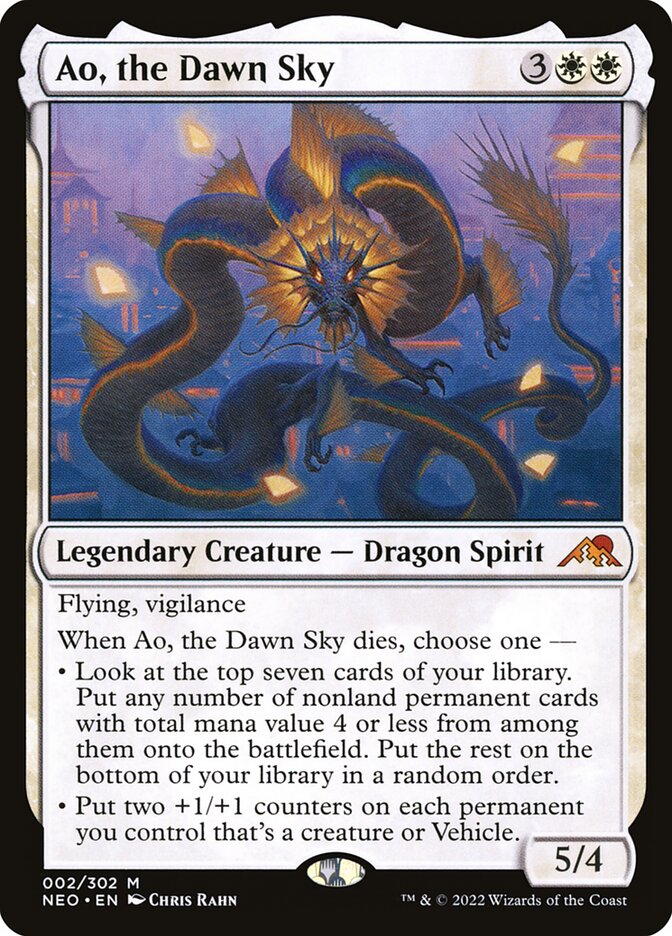 Ao, the Dawn Sky 2/302 (Kamigawa: Neon Dynasty)