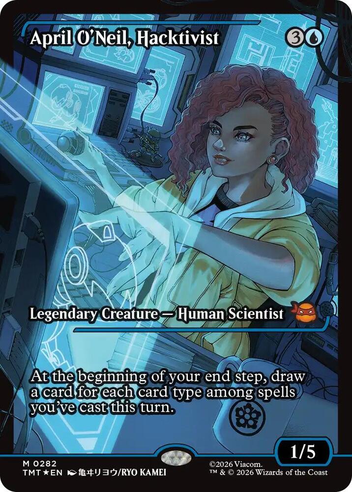 April O'Neil, Hacktivist 282/190 (Teenage Mutant Ninja Turtles)  - Showcase Foil
