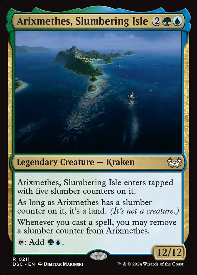 Arixmethes, Slumbering Isle 211 (Commander: Duskmourn: House of Horror)