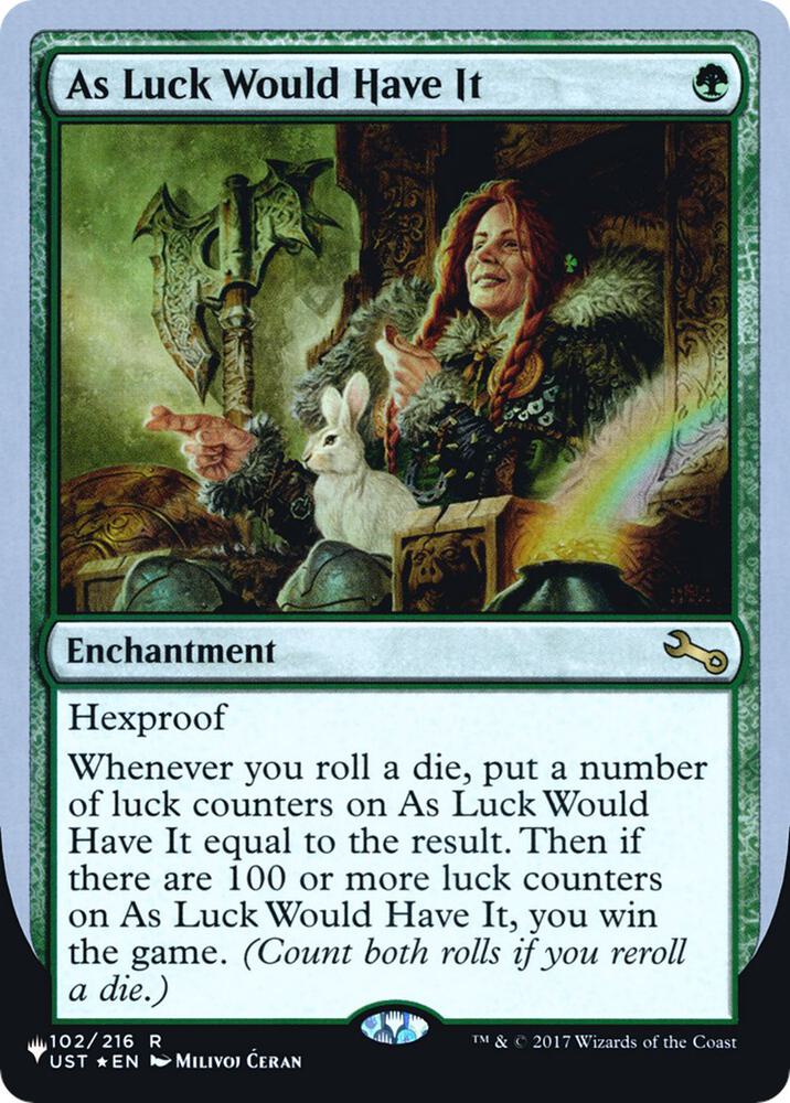 As Luck Would Have It 33/62 (The List Reprints)  - Foil