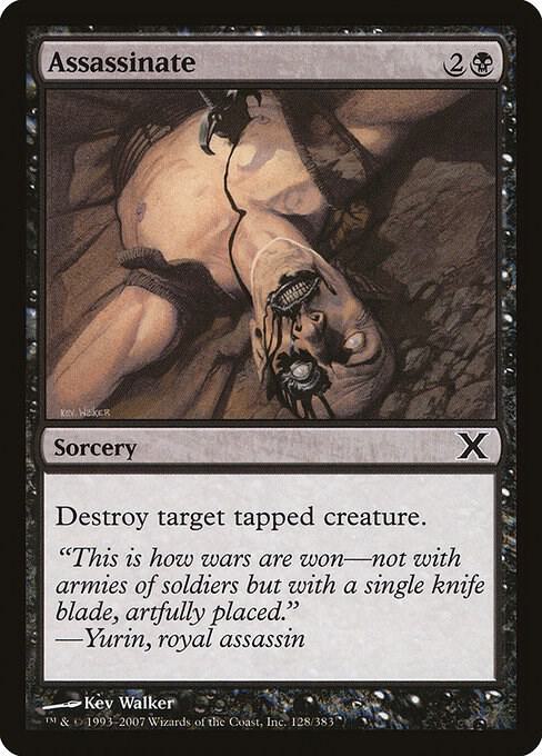 Assassinate 128/383 (10th Edition)  - Foil