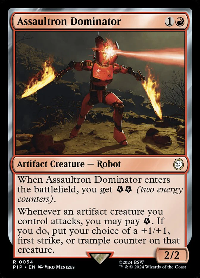 Assaultron Dominator 54/326 (Universes Beyond: Fallout)  - Foil