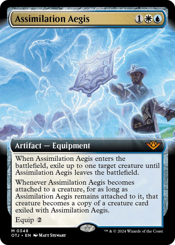 Assimilation Aegis 348/286 (Outlaws of Thunder Junction)  - Extended Art Foil
