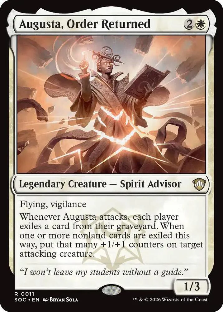 Augusta, Order Returned 11 (Commander: Secrets of Strixhaven)