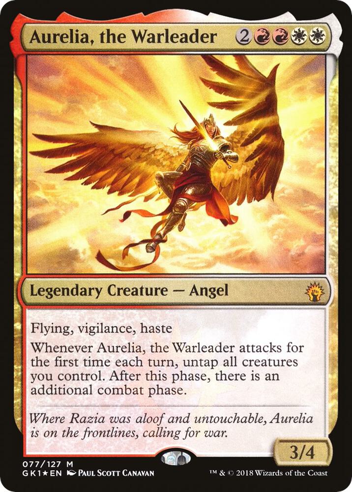 Aurelia, the Warleader 77/127 (Guilds of Ravnica: Guild Kits)  - Foil