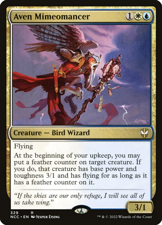 Aven Mimeomancer 329/93 (Commander: Streets of New Capenna)