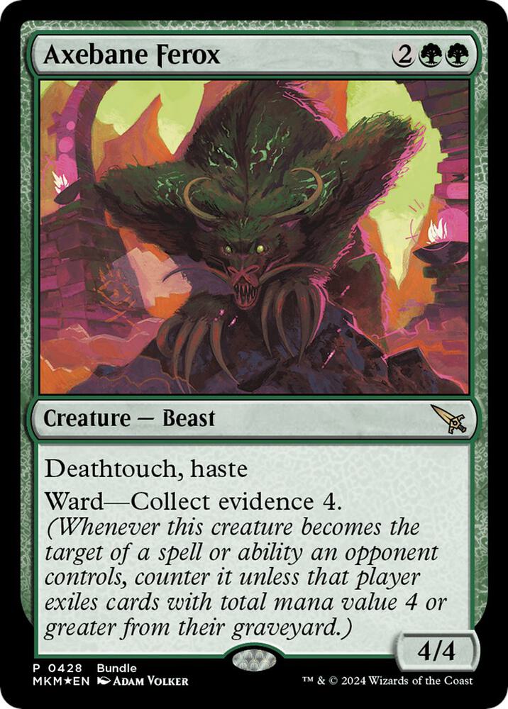 Axebane Ferox MKM Bundle 428/286 (Unique and Miscellaneous Promos)  - Foil