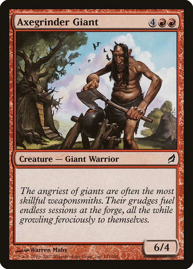Axegrinder Giant 151 (Lorwyn)  - Foil