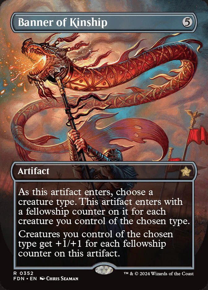 Banner of Kinship 352 (Foundations) - Borderless Foil