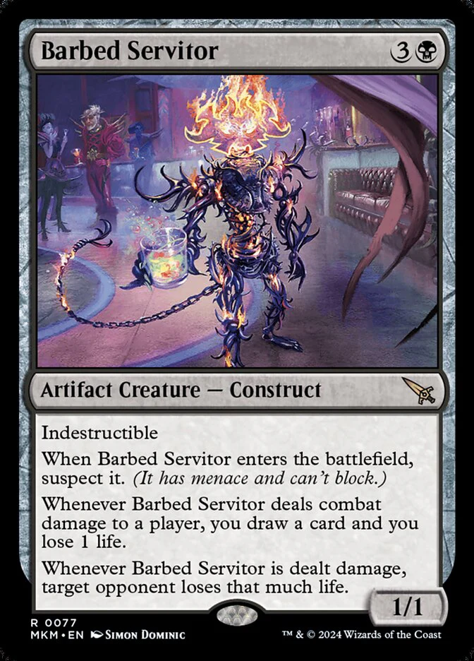 Barbed Servitor 77 (Murders at Karlov Manor)  - Foil
