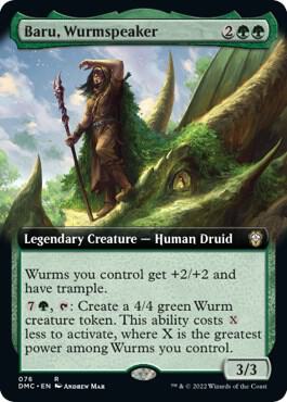 Baru Wurmspeaker Extended Art 76/50 (Commander: Dominaria United)