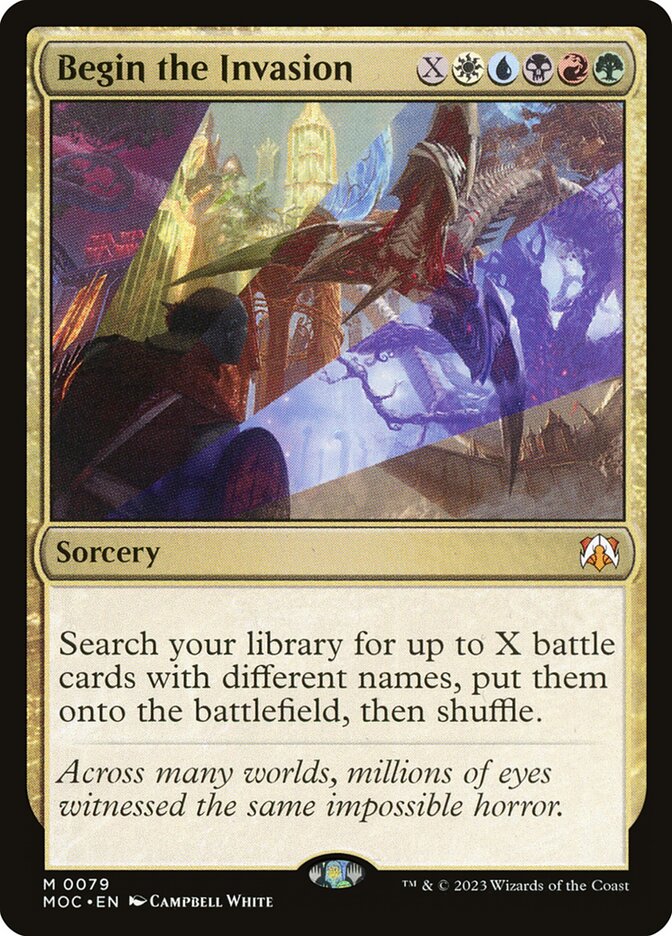 Begin the Invasion 79/444 (Commander: March of the Machine)  - Foil