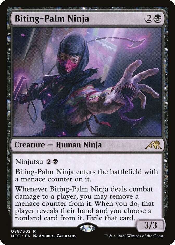 Biting-Palm Ninja 88/302 (Kamigawa: Neon Dynasty)