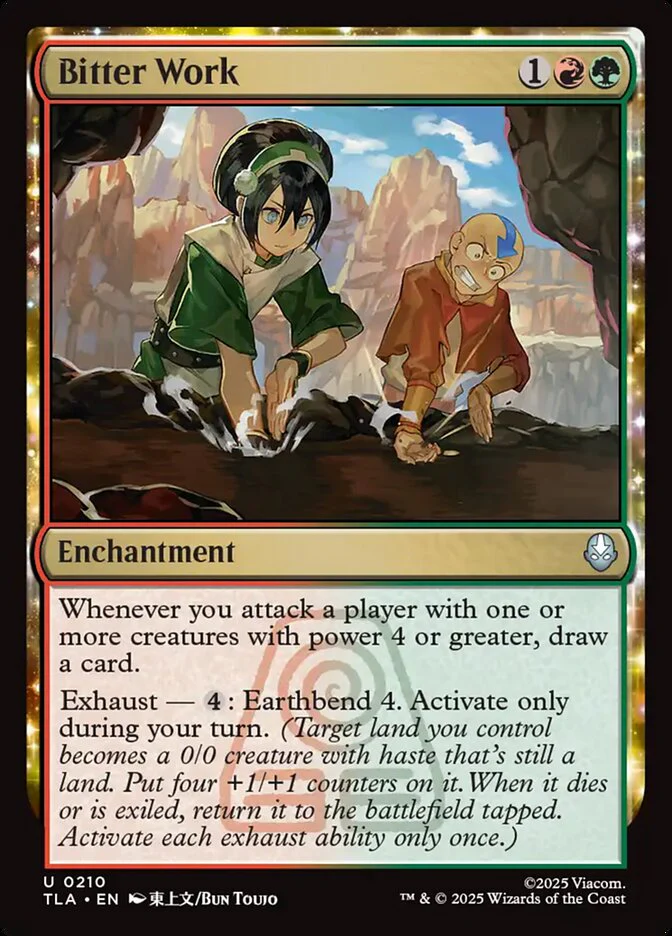 Bitter Work 210/286 (Avatar: The Last Airbender)  - Foil