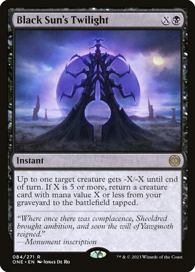 Black Sun's Twilight 84 (Phyrexia: All Will Be One)  - Foil