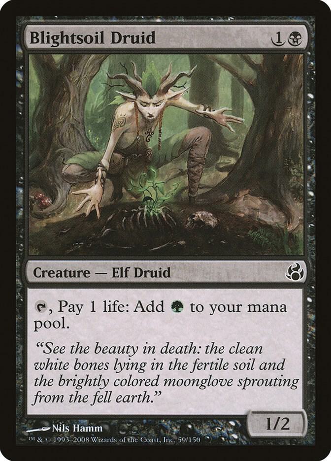 Blightsoil Druid 59/150 (Morningtide)  - Foil