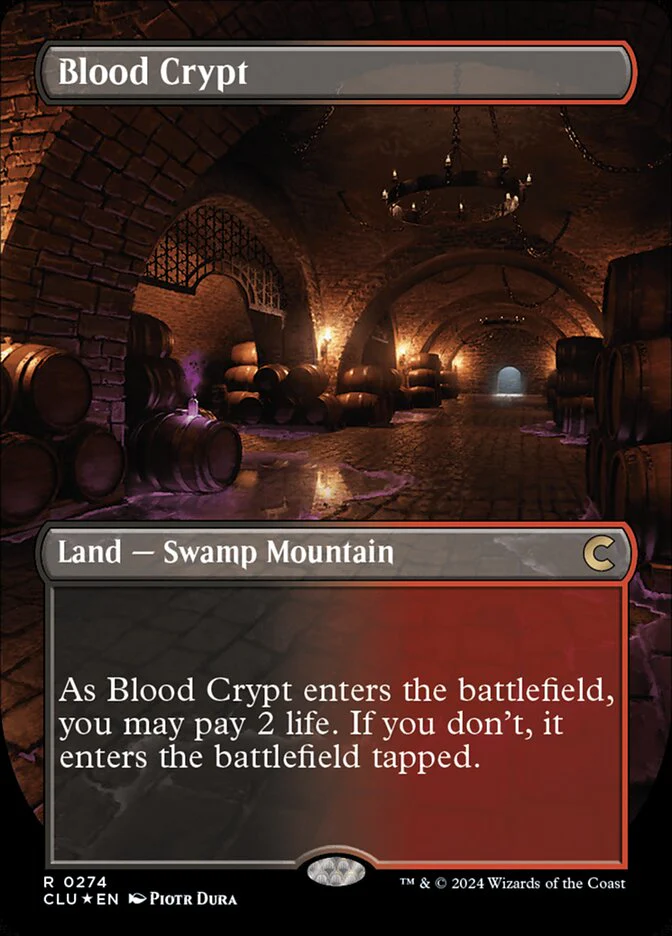 Blood Crypt 274/284 (Ravnica: Clue Edition)  - Foil