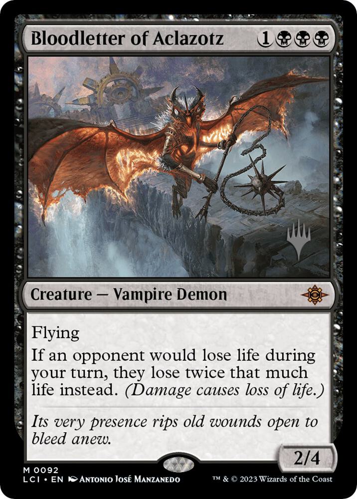 Bloodletter of Aclazotz 92p/138 (Promo Pack: The Lost Caverns of Ixalan)