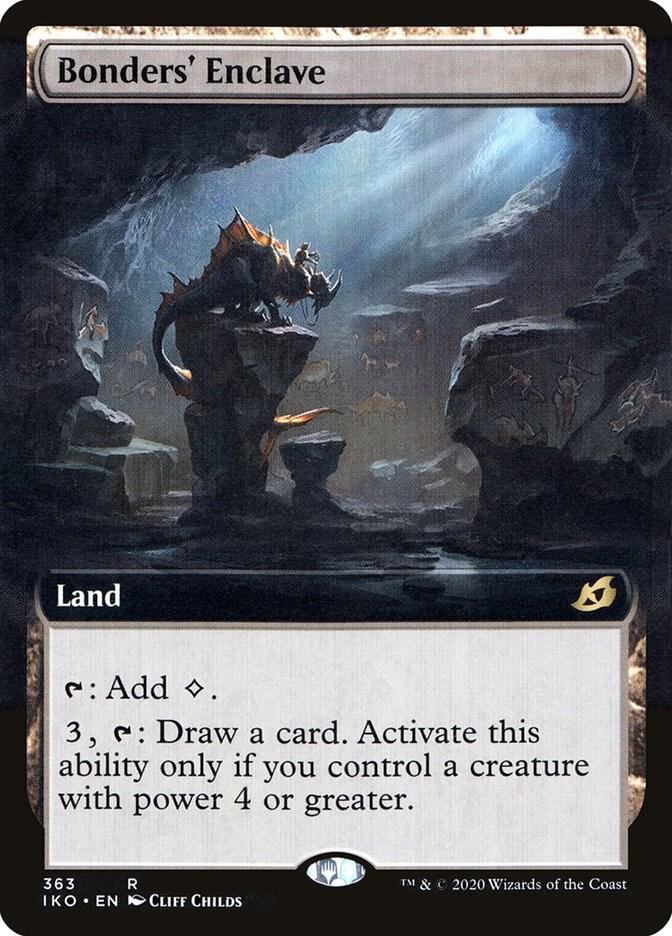 Bonder's Enclave 363/274 (Ikoria: Lair of Behemoths)  - Extended Art Foil