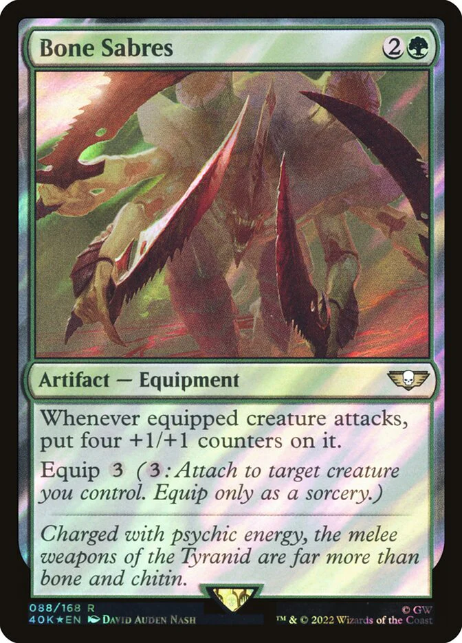 Bone Sabres 88★/617 (Universes Beyond: Warhammer 40,000)  - Surge Foil