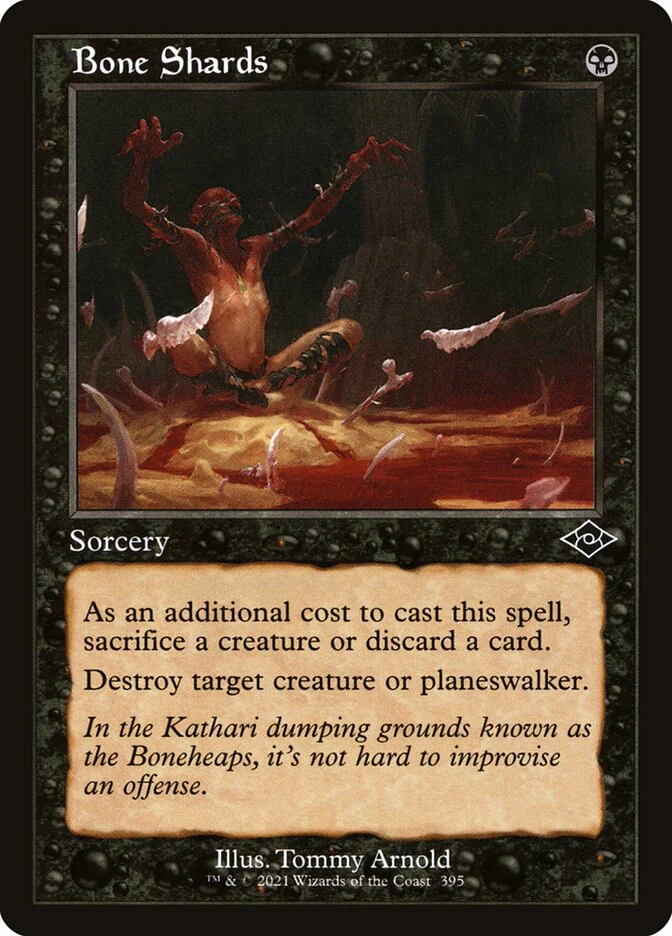 Bone Shards Retro Frame 395 (Modern Horizons 2) - Foil