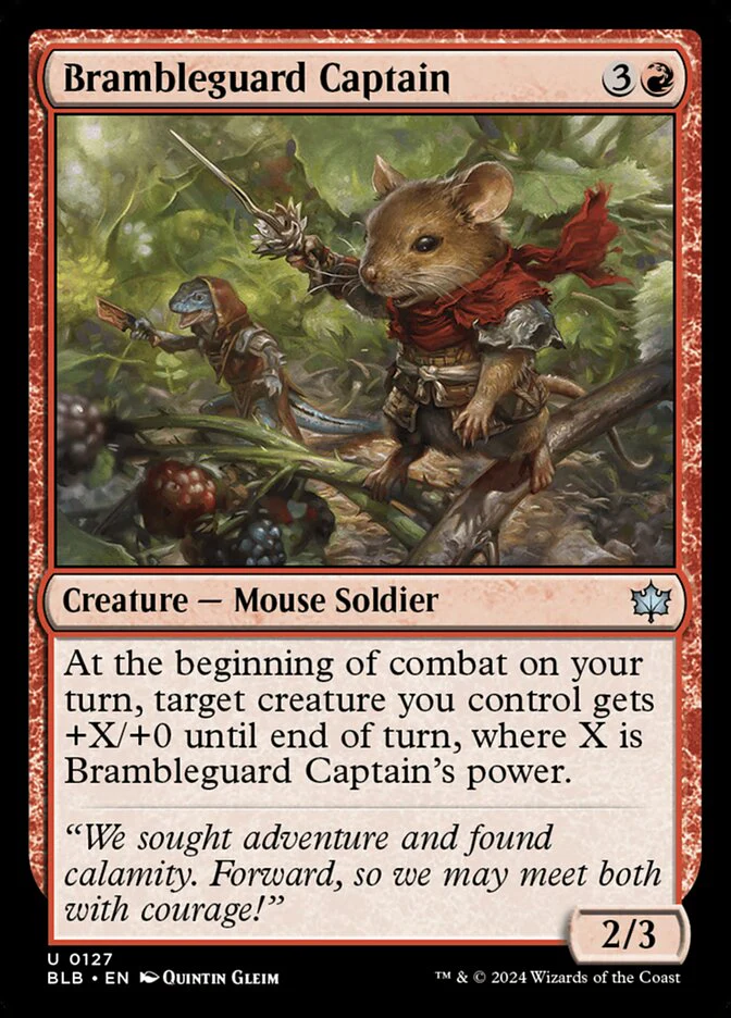 Brambleguard Captain 127/281 (Bloomburrow) - Foil