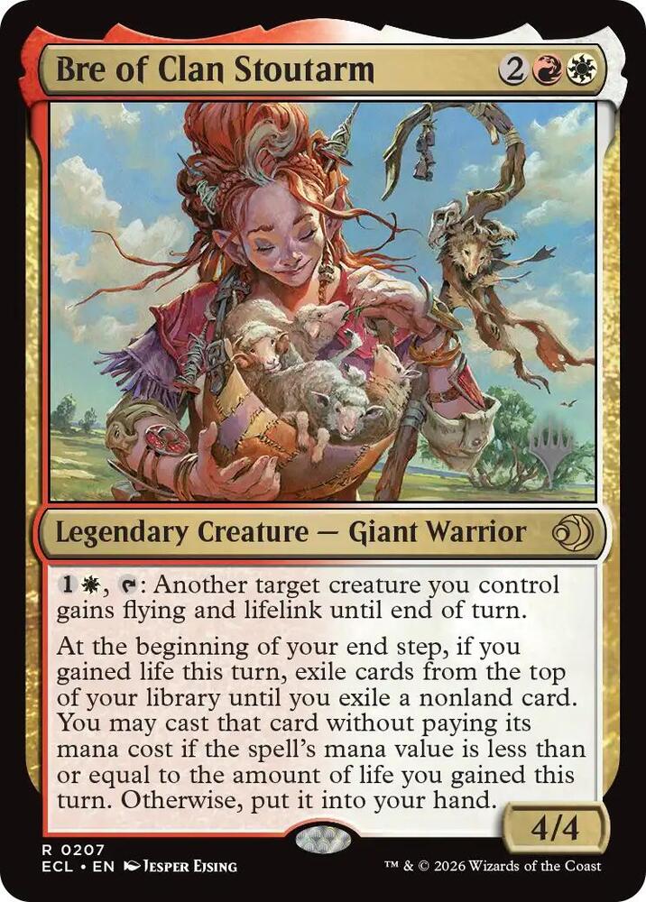 Bre of Clan Stoutarm 207p/87 (Promo Pack: Lorwyn Eclipsed)  - Foil