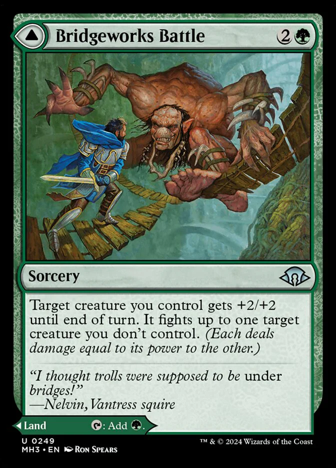 Bridgeworks Battle // Tanglespan Bridgeworks 249 (Modern Horizons 3)  - Foil