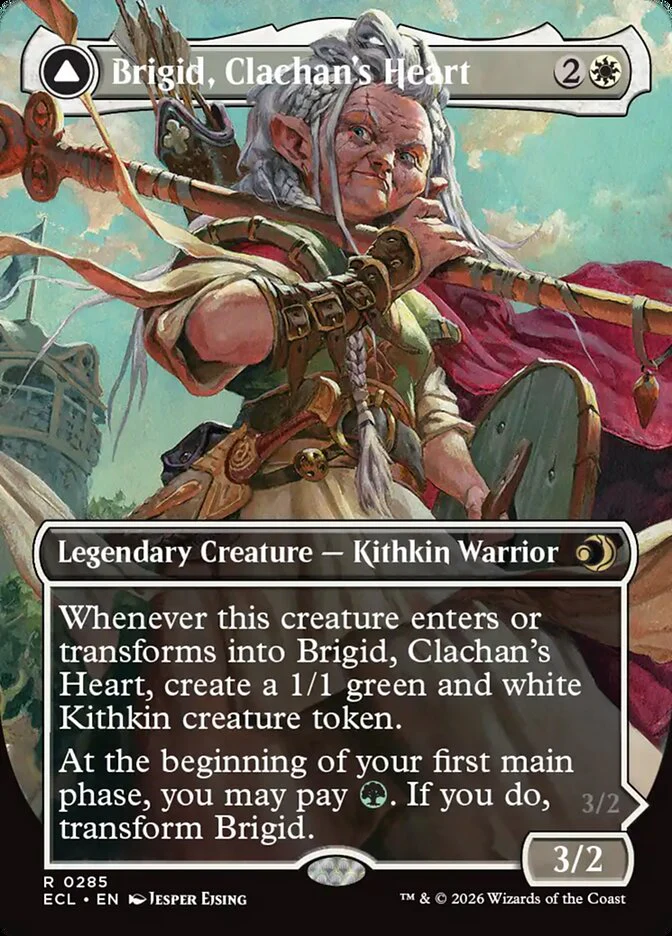 Brigid, Clachan's Heart // Brigid, Doun's Mind  285/273 (Lorwyn Eclipsed)  - Borderless Foil