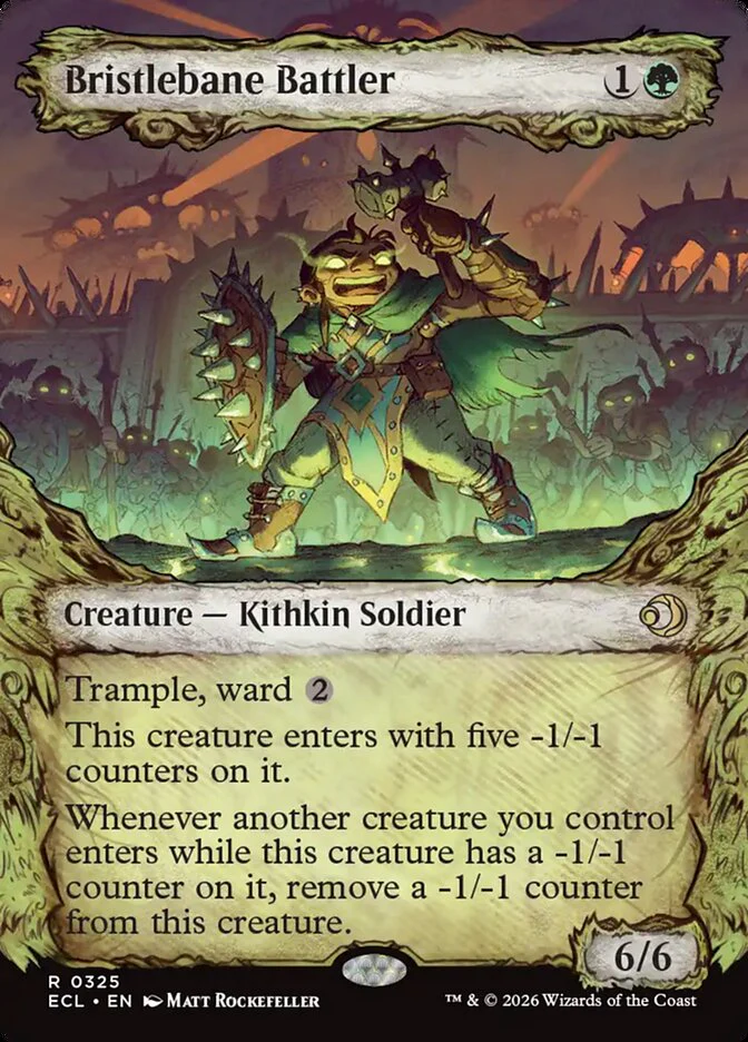 Bristlebane Battler  325 (Lorwyn Eclipsed)  - Showcase Foil
