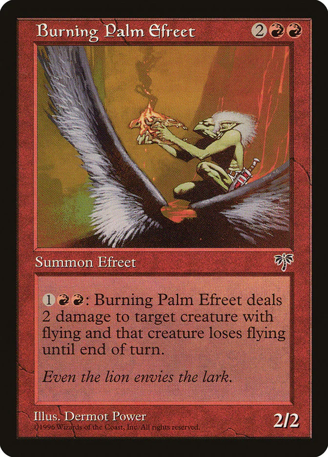 Burning Palm Efreet 161/350 (Mirage)