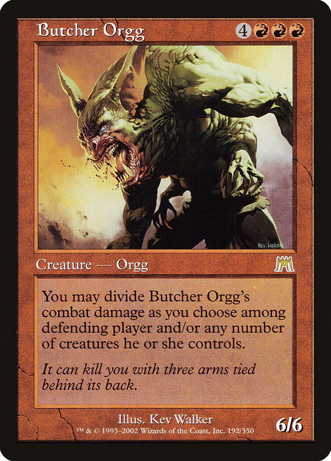 Butcher Orgg 192/350 (Onslaught)  - Foil