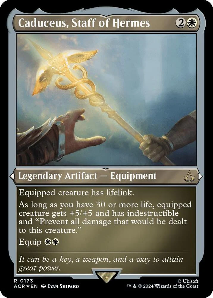Caduceus, Staff of Hermes 173 (Universes Beyond: Assassin's Creed)  - Etched Foil