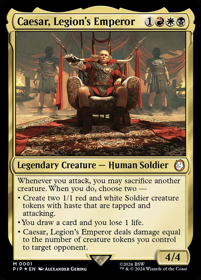 Caesar, Legion's Emperor 1 (Universes Beyond: Fallout)  - Foil