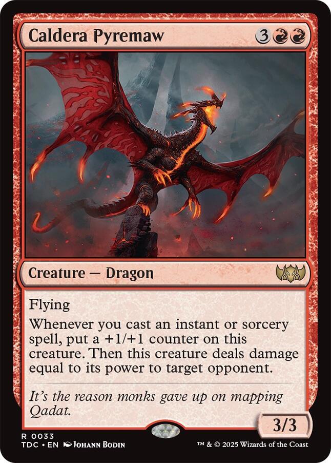 Caldera Pyremaw 33/413 (Commander: Tarkir: Dragonstorm)