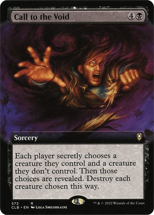 Call to the Void Extended Art 572/361 (Commander Legends: Battle for Baldur's Gate)
