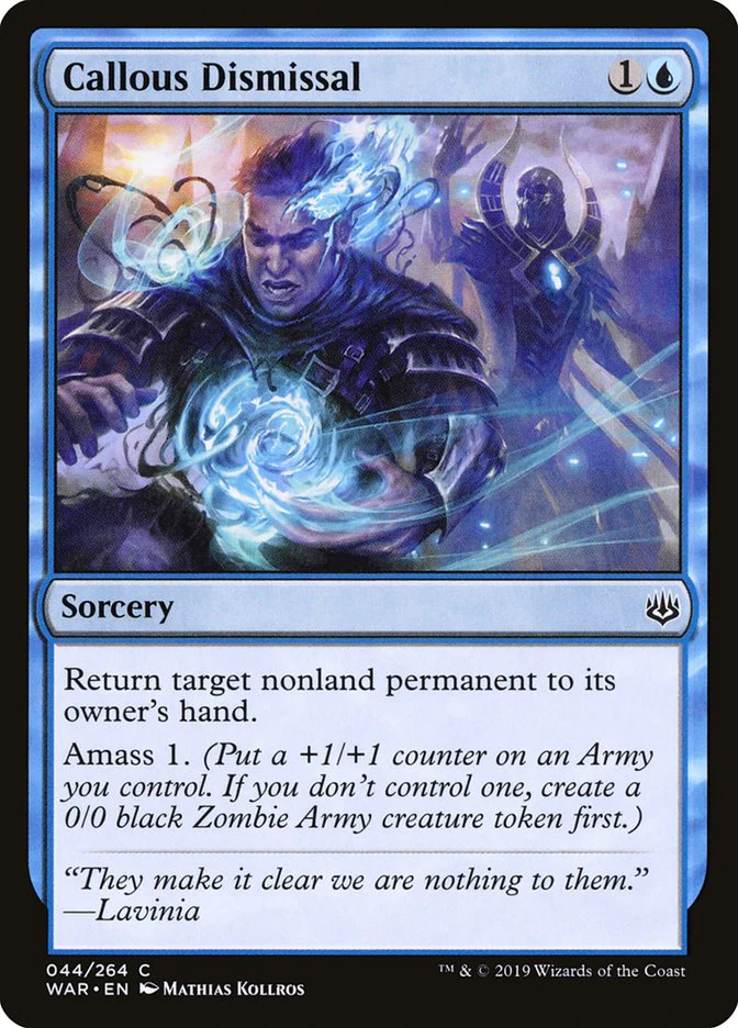 Callous Dismissal 44/264 (War of the Spark) - Foil