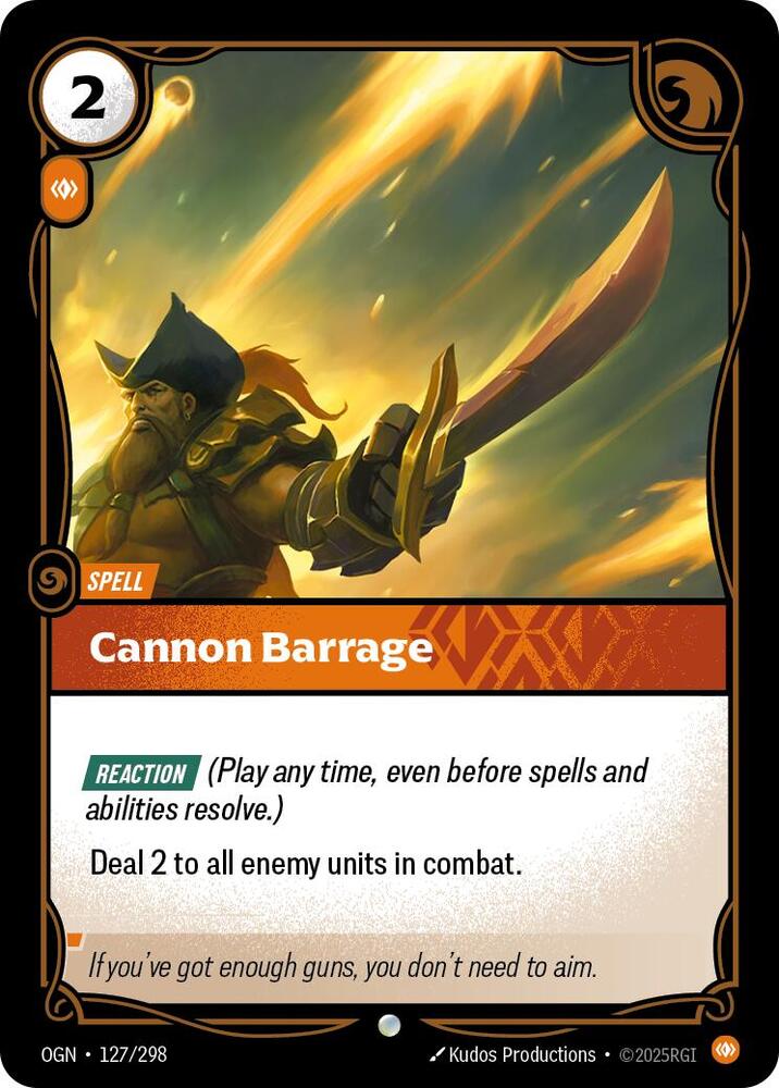 Cannon Barrage 127/298 (Origins)