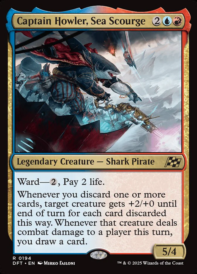 Captain Howler, Sea Scourge 194 (Aetherdrift) - Foil