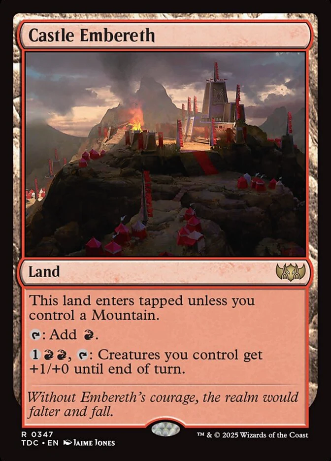 Castle Embereth 347/413 (Commander: Tarkir: Dragonstorm)