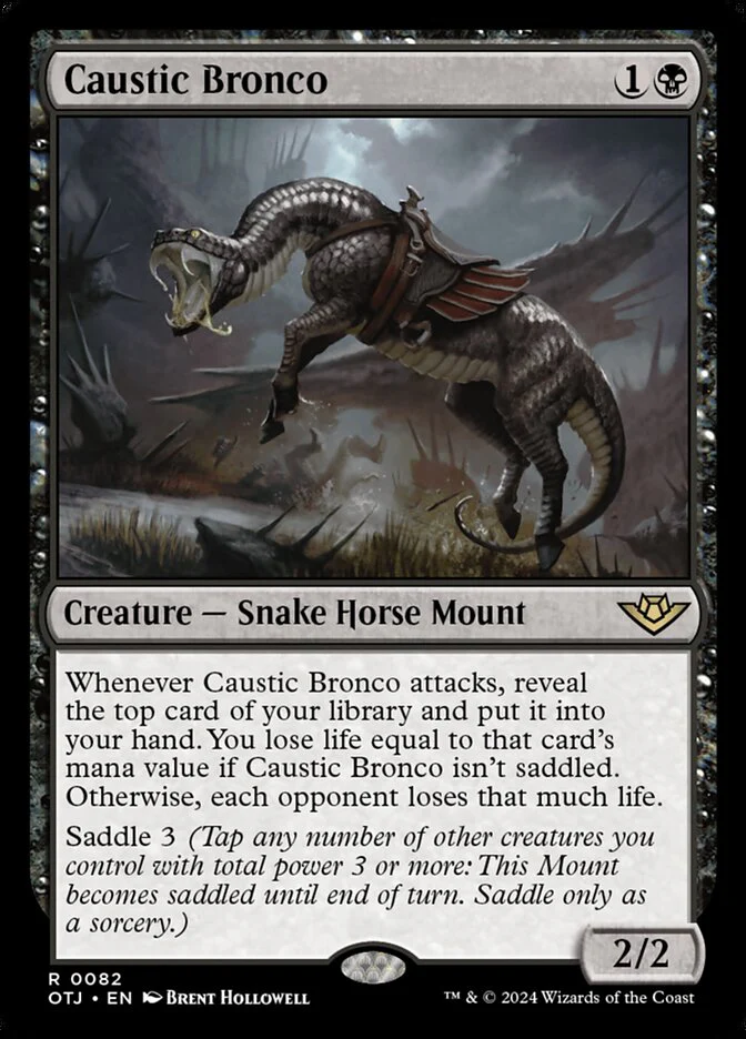 Caustic Bronco 82 (Outlaws of Thunder Junction)  - Foil