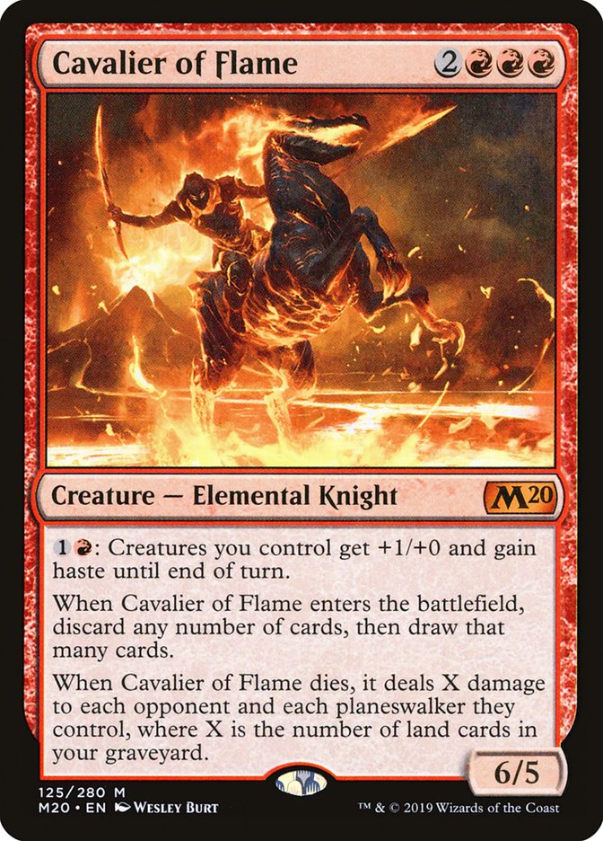 Cavalier of Flame 125/280 (Core Set 2020)